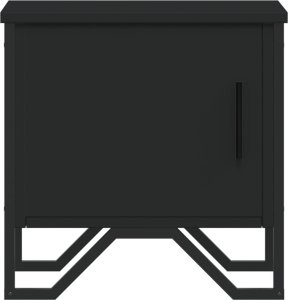 vidaXL Szafka nocna, czarna, 40x30x40 cm, materiał drewnopochodny 5