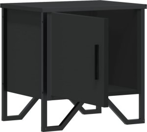 vidaXL Szafka nocna, czarna, 40x30x40 cm, materiał drewnopochodny 6