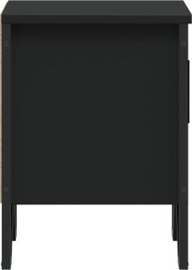 vidaXL Szafka nocna, czarna, 40x30x40 cm, materiał drewnopochodny 7