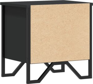 vidaXL Szafka nocna, czarna, 40x30x40 cm, materiał drewnopochodny 8