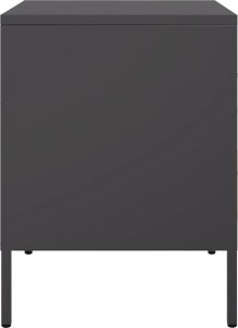 vidaXL Szafki nocne, 2 szt., czarne, 36x39x50,5 cm, stal 7