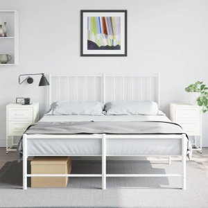 vidaXL Szafki nocne, 2 szt., białe, 36x39x60,5 cm, stal 3