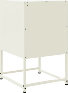 vidaXL Szafka nocna, biała, 36x39x60,5 cm, stal 8