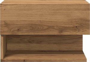 vidaXL Ścienna szafka nocna, dąb artisian 5