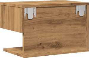 vidaXL Ścienna szafka nocna, dąb artisian 7