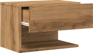 vidaXL Ścienna szafka nocna, dąb artisian 8