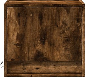 vidaXL Wiszące szafki nocne z LED, 2 szt., przydymiony dąb 6