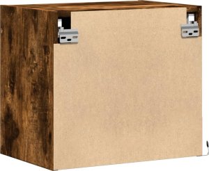 vidaXL Wiszące szafki nocne z LED, 2 szt., przydymiony dąb 9