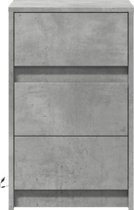 vidaXL Szafka nocna z LED, szarość betonu 6