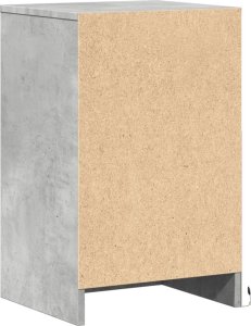 vidaXL Szafka nocna z LED, szarość betonu 8