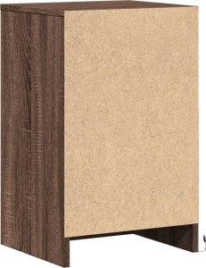 vidaXL Szafka nocna z LED, kolor brązowy dąb 8