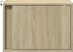 vidaXL Wiszące szafki nocne z LED, 2 szt., dąb sonoma 6