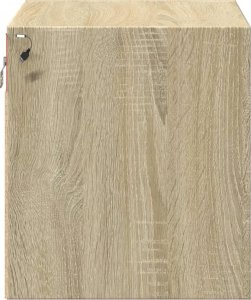 vidaXL Wiszące szafki nocne z LED, 2 szt., dąb sonoma 8