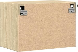 vidaXL Wiszące szafki nocne z LED, 2 szt., dąb sonoma 9