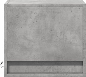 vidaXL Wiszące szafki nocne z LED, 2 szt., szarość betonu 6