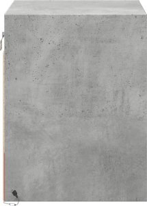 vidaXL Wiszące szafki nocne z LED, 2 szt., szarość betonu 8