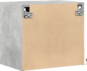 vidaXL Wiszące szafki nocne z LED, 2 szt., szarość betonu 9