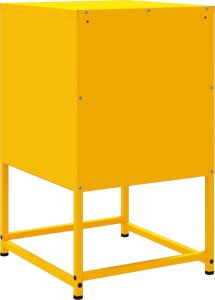 vidaXL Szafki nocne, 2 szt., musztardowe, 36x39x60,5 cm, stal 8