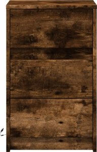 vidaXL Szafka nocna z LED, przydymiony dąb 6