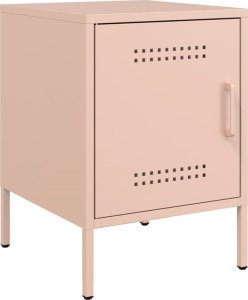 vidaXL Szafka nocna, różowa, 36x39x50,5 cm, stal 2