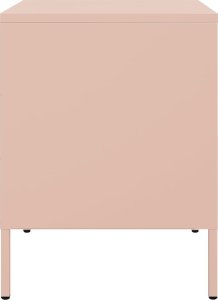 vidaXL Szafka nocna, różowa, 36x39x50,5 cm, stal 7