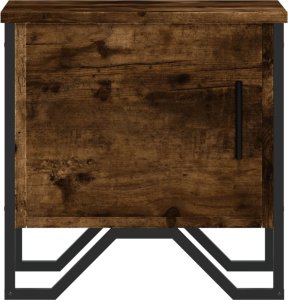 vidaXL Szafka nocna, przydymiony dąb, 40x30x40 cm 5