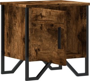 vidaXL Szafka nocna, przydymiony dąb, 40x30x40 cm 6
