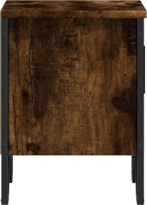 vidaXL Szafka nocna, przydymiony dąb, 40x30x40 cm 7