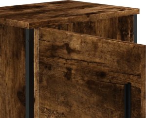 vidaXL Szafka nocna, przydymiony dąb, 40x30x40 cm 9