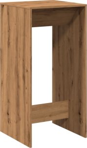 vidaXL Stolik barowy, dąb artisian, 51x50x103,5 cm 2