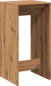 vidaXL Stolik barowy, dąb artisian, 51x50x103,5 cm 6