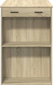 vidaXL Stolik barowy, dąb sonoma, 102x70x103,5 cm 6