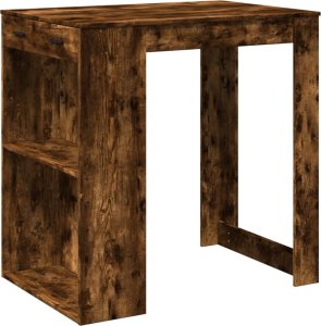 vidaXL Stolik barowy, przydymiony dąb, 102x70x103,5 cm 2