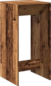 vidaXL Stolik barowy, stare drewno, 51x50x103,5cm 6