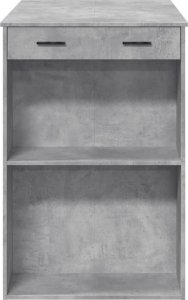 vidaXL Stolik barowy, szarość betonu, 102x70x103,5 cm 6