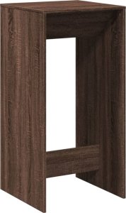 vidaXL Stolik barowy, brązowy dąb, 51x50x103,5 cm 2