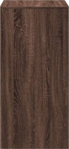 vidaXL Stolik barowy, brązowy dąb, 51x50x103,5 cm 5