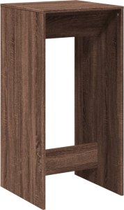 vidaXL Stolik barowy, brązowy dąb, 51x50x103,5 cm 6