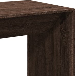 vidaXL Stolik barowy, brązowy dąb, 51x50x103,5 cm 7
