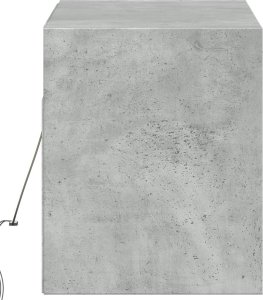 vidaXL Ścienna szafka TV z LED, szarość betonu, 100x31x35 cm 7