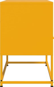 vidaXL Szafka pod telewizor, musztardowa, 68x39x60,5 cm, stalowa 7