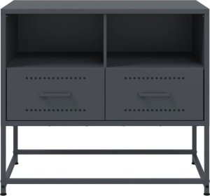 vidaXL Szafka pod telewizor, antracytowa, 68x39x60,5 cm, stalowa 6