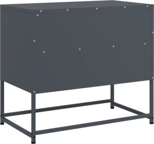 vidaXL Szafka pod telewizor, antracytowa, 68x39x60,5 cm, stalowa 8