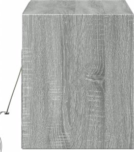 vidaXL Ścienna szafka TV z LED, szary dąb sonoma, 100x31x35 cm 7