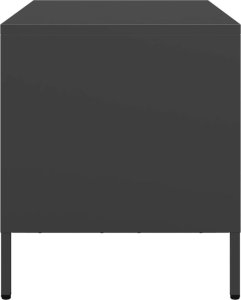 vidaXL Szafka RTV, czarna, 68x39x43,5 cm, stal walcowana na zimno 6
