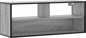 vidaXL Szafka pod telewizor, szary dąb sonoma, 100x31x39,5 cm 2