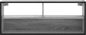 vidaXL Szafka pod telewizor, szary dąb sonoma, 100x31x39,5 cm 4