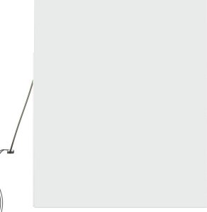 vidaXL Ścienna szafka TV z LED, biała, 100x31x35 cm 7