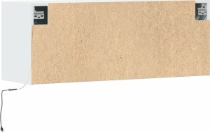 vidaXL Ścienna szafka TV z LED, biała, 100x31x35 cm 8