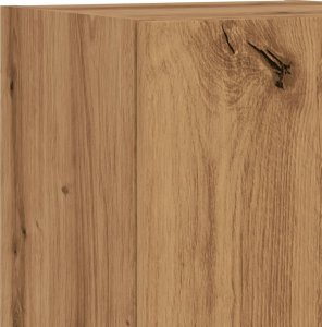 vidaXL Szafka TV z LED, dąb artisian, 30,5x30x102 cm 11